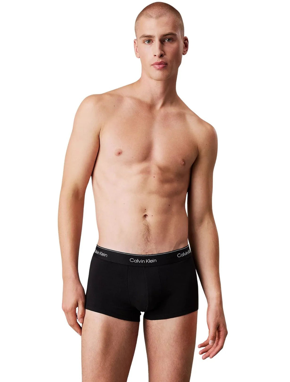 Calvin KleinTrunks 3 - pack3 - Pack Icon Cotton Stretch Low - Rise Boxer Trunks, Black/Glacier/BluebellBoxers & Briefs