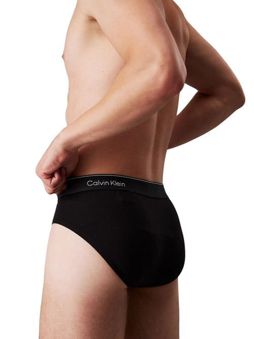 Calvin KleinBriefs 3 - pack3 - Pack Icon Cotton Stretch Men's Briefs, All BlackBoxers - and - Briefs.net