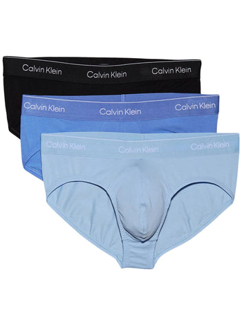 Calvin KleinBriefs 3 - pack3 - Pack Icon Cotton Stretch Men's Briefs, Black/Glacier/BluebellBoxers - and - Briefs.net