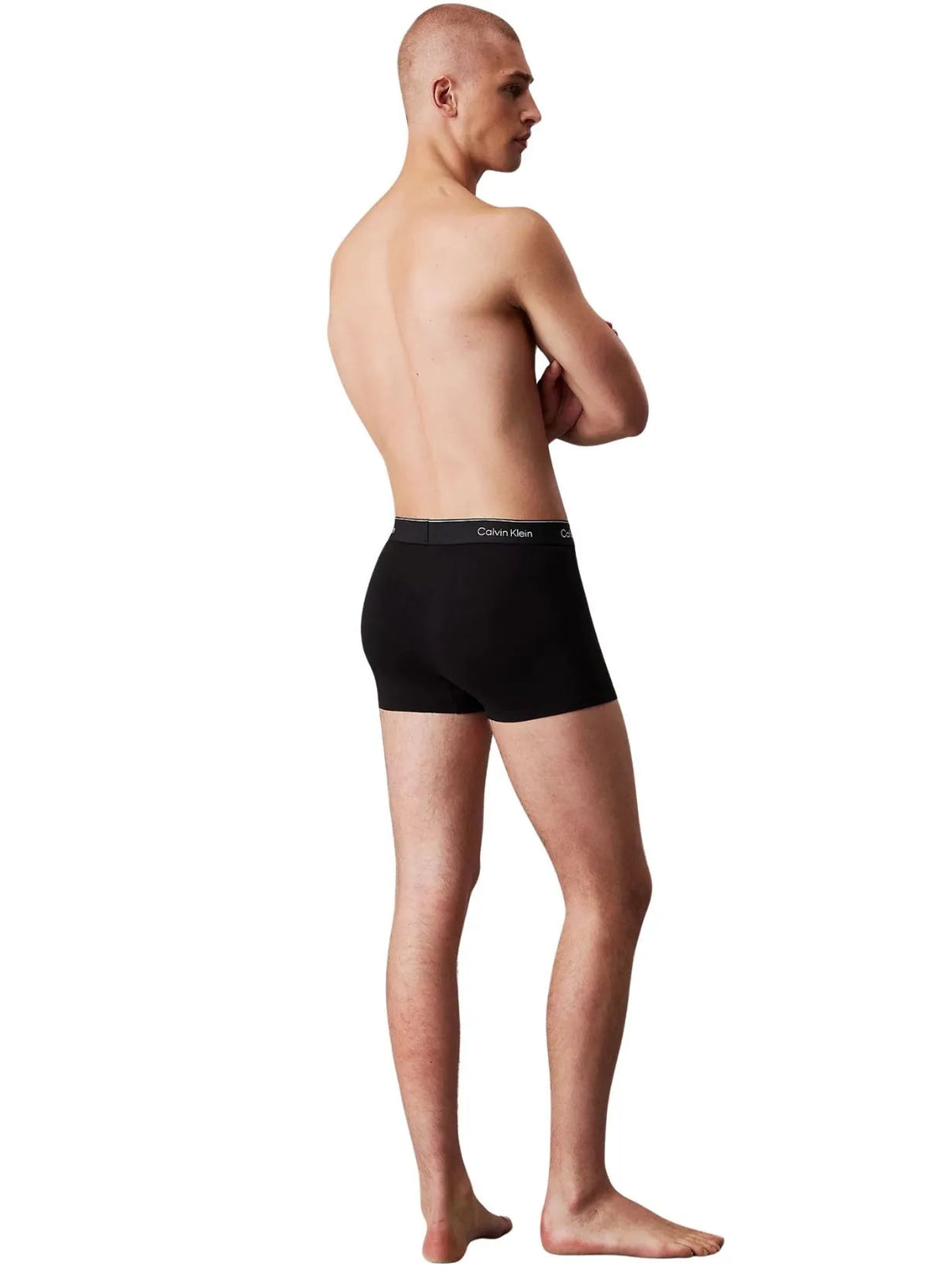 Calvin KleinTrunks 3 - pack3 - Pack Icon Cotton Stretch 'Relaxed Dart' Boxer Trunks, All BlackBoxers & Briefs