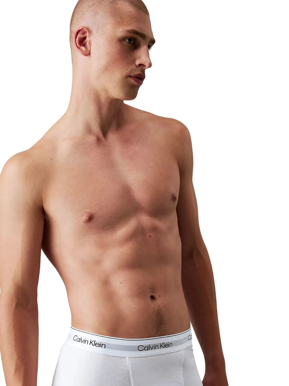 Calvin KleinTrunks 3 - pack3 - Pack Icon Cotton Stretch 'Relaxed Dart' Boxer Trunks, All WhiteBoxers & Briefs