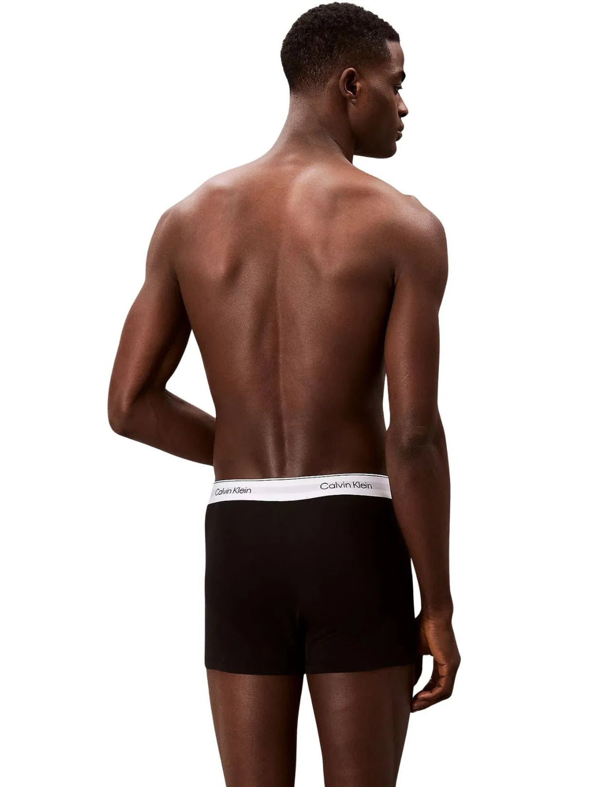 Calvin KleinTrunks 3 - pack3 - Pack Icon Cotton Stretch 'Relaxed Dart' Boxer Trunks, Black/whiteBoxers & Briefs
