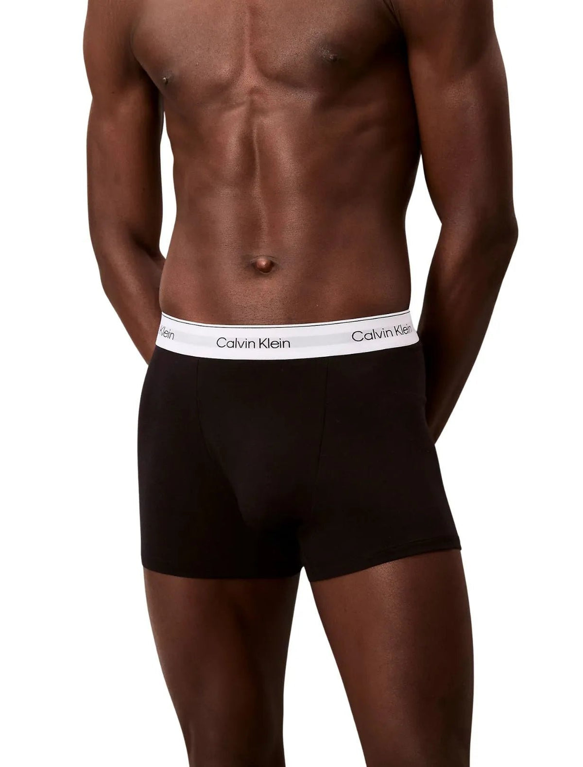 Calvin KleinTrunks 3 - pack3 - Pack Icon Cotton Stretch 'Relaxed Dart' Boxer Trunks, Black/whiteBoxers & Briefs