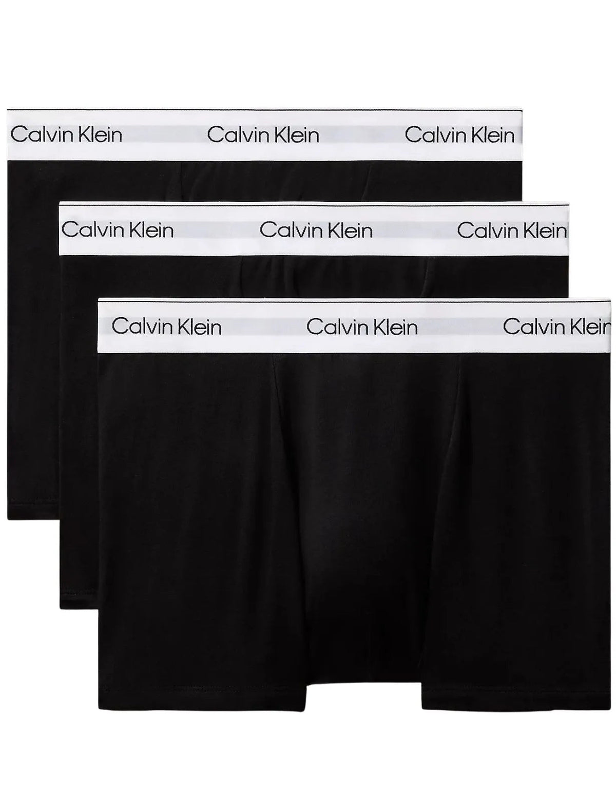 Calvin KleinTrunks 3 - pack3 - Pack Icon Cotton Stretch 'Relaxed Dart' Boxer Trunks, Black/whiteBoxers & Briefs