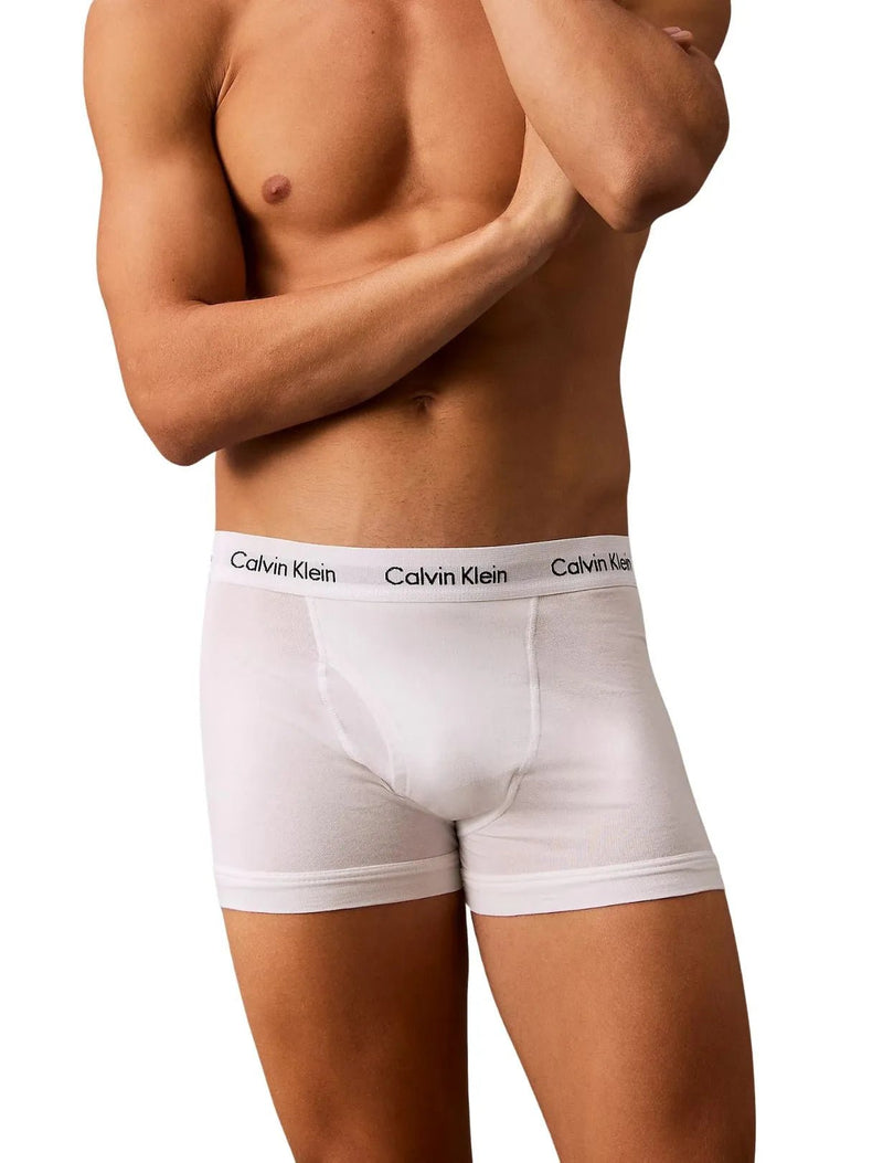 Calvin KleinTrunks 3 - pack3 - Pack Icon Cotton Stretch 'Relaxed Dart' Boxer Trunks, Black/White/GreyBoxers & Briefs