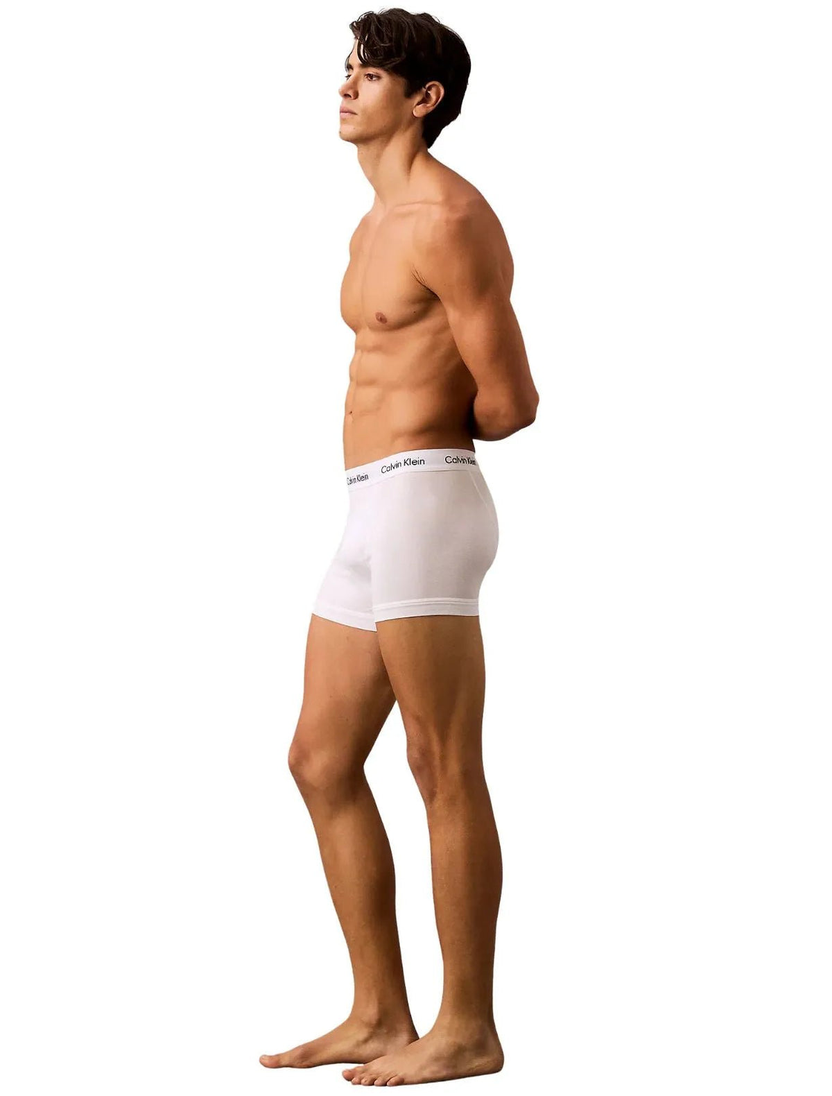 Calvin KleinTrunks 3 - pack3 - Pack Icon Cotton Stretch 'Relaxed Dart' Boxer Trunks, Black/White/GreyBoxers & Briefs