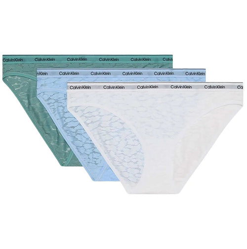Calvin KleinBriefs 3 - pack3 - Pack Icon Lace Bikini Briefs, Turquoise/Blue/WhiteBoxers & Briefs
