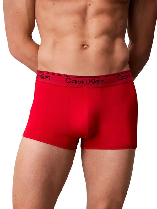 Calvin KleinTrunks 3 - pack3 - Pack Icon Microfibre Stretch Low - Rise Boxer Trunks, Black / Sleet / Adrenaline RushBoxers & Briefs