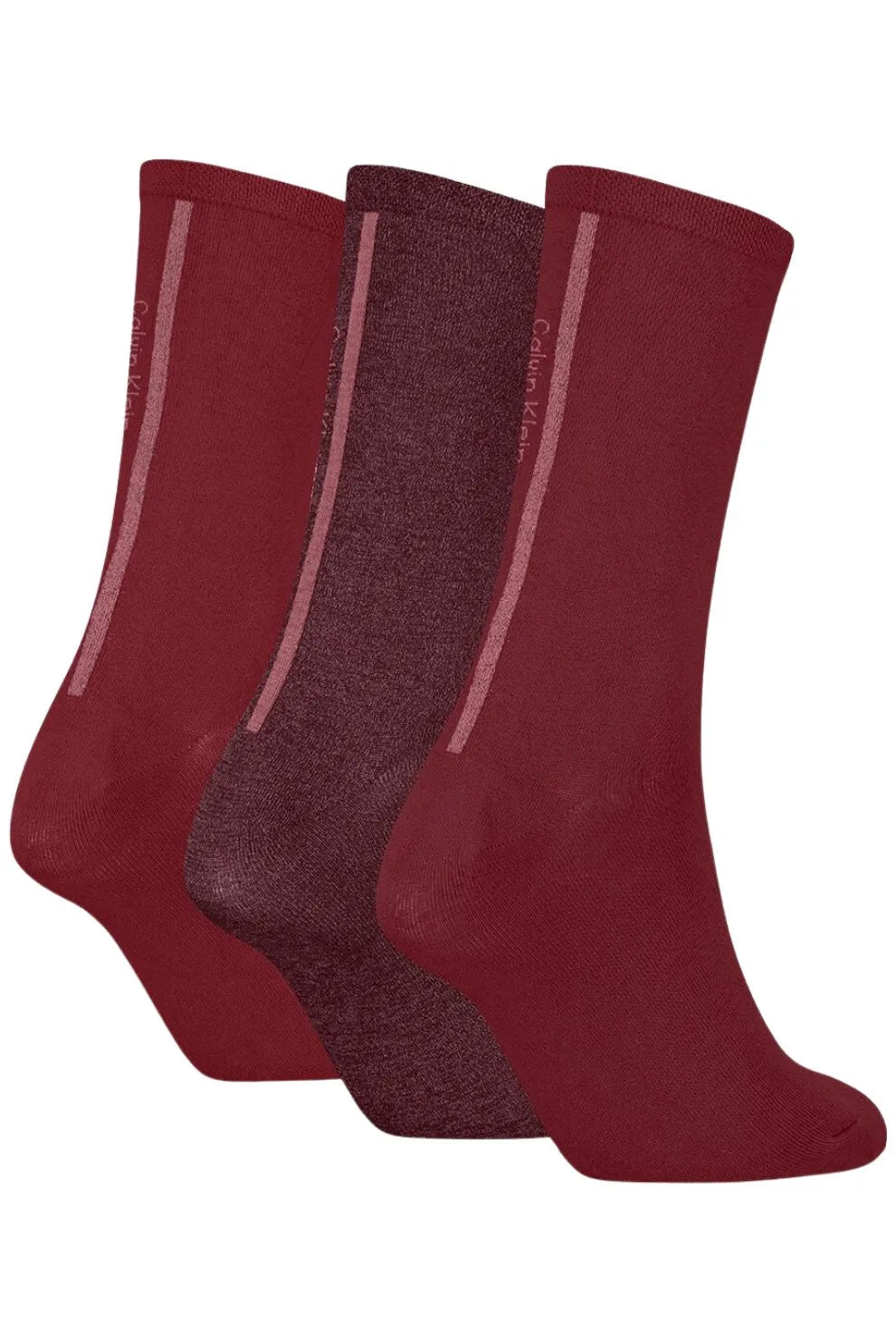 Calvin KleinSocks 3 - pack3 - Pack Lurex Stripe Women's Socks Gift Box, Berry RedBoxers & Briefs