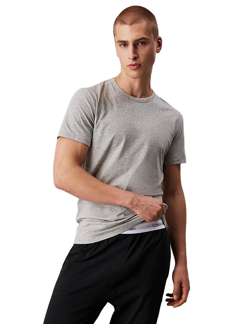 Calvin KleinT-Shirts 3 - pack3 - Pack Micro Stretch Crew - Neck T-Shirts, Black/White/GreyBoxers & Briefs