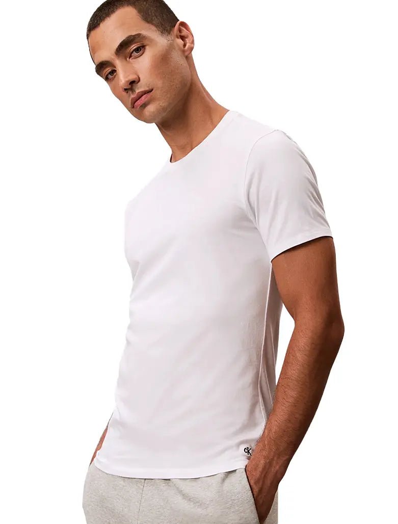 Calvin KleinT-Shirts 3 - pack3 - Pack Micro Stretch Crew - Neck T-Shirts, WhiteBoxers & Briefs