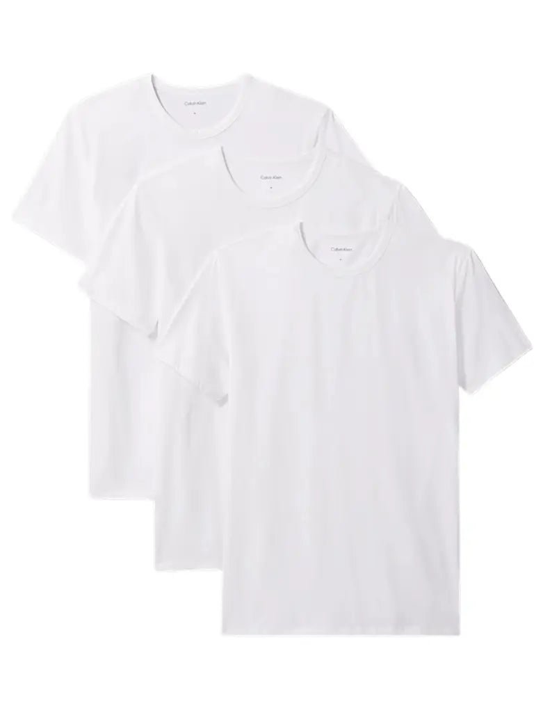 Calvin KleinT-Shirts 3 - pack3 - Pack Micro Stretch Crew - Neck T-Shirts, WhiteBoxers & Briefs