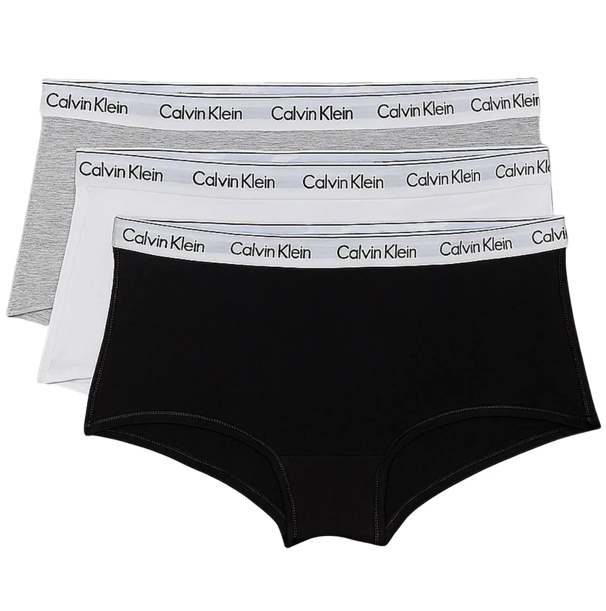Calvin KleinBoy Shorts 3 - pack3 - Pack Modern Cotton Boy Shorts, Black/White/GreyBoxers & Briefs