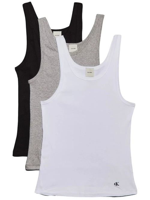 Calvin KleinVest3 - Pack Ribbed Scoop - Neck Tank Tops, Black/White/GreyBoxers & Briefs