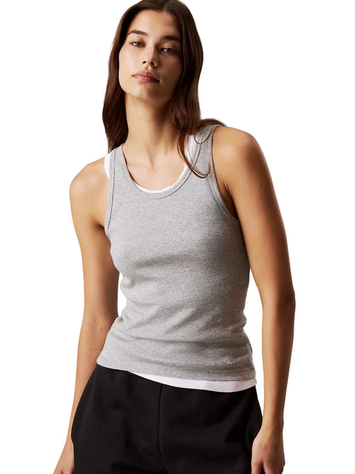 Calvin KleinVest3 - Pack Ribbed Scoop - Neck Tank Tops, Black/White/GreyBoxers & Briefs