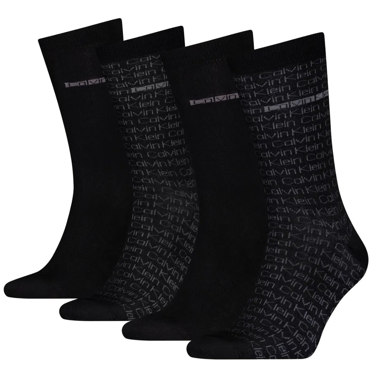 Calvin KleinSocks 4 - pack4 - Pack Allover Logo Socks Gift Tin, BlackBoxers & Briefs