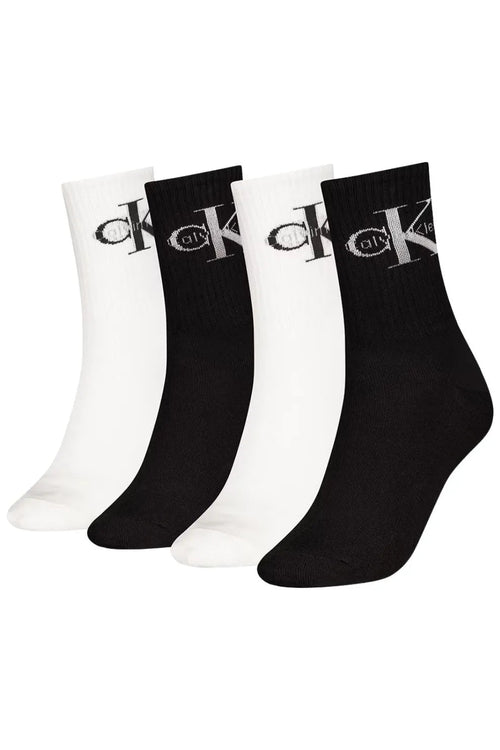 Calvin KleinSocks 4 - pack4 - Pack CK Jeans Logo Women's Sports Socks Gift Tin, Black/WhiteBoxers & Briefs