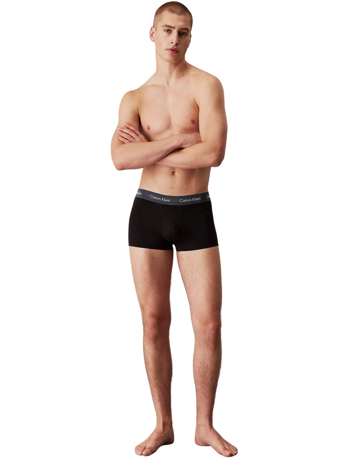 Calvin KleinTrunks 5 - pack5 - Pack Contrast Waistband Low - Rise Boxer Trunks, BlackBoxers - and - Briefs.net