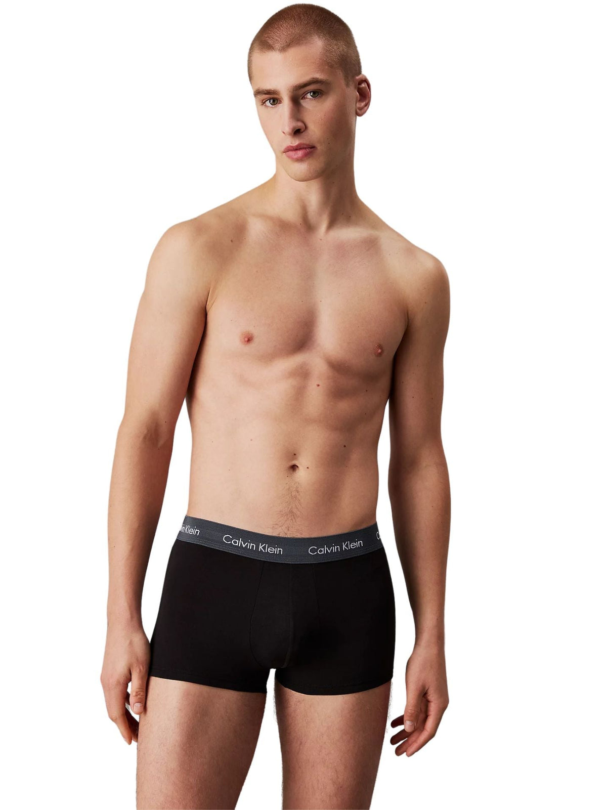 Calvin KleinTrunks 5 - pack5 - Pack Contrast Waistband Low - Rise Boxer Trunks, BlackBoxers - and - Briefs.net