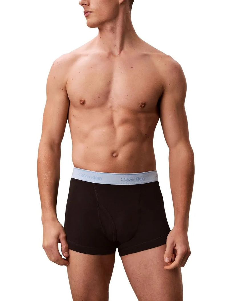 Calvin KleinTrunks 5 - pack5 - Pack Cotton Classics Boxer Trunks, Black w/ red/blue/greyBoxers & Briefs