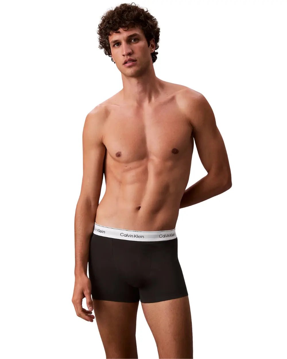 Calvin KleinTrunks 5 - pack5 - Pack Icon Cotton Stretch 'Relaxed Dart' Boxer Trunks, Black/whiteBoxers & Briefs