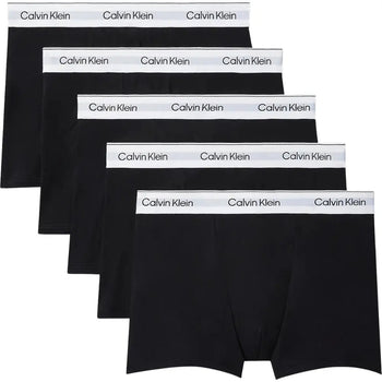 Calvin KleinTrunks 5 - pack5 - Pack Icon Cotton Stretch 'Relaxed Dart' Boxer Trunks, Black/whiteBoxers & Briefs