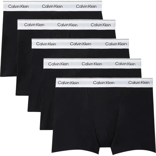 Calvin KleinTrunks 5 - pack5 - Pack Icon Cotton Stretch 'Relaxed Dart' Boxer Trunks, Black/whiteBoxers & Briefs