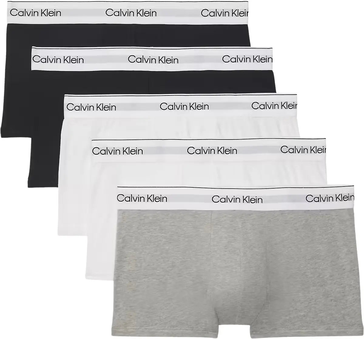 Calvin KleinTrunks 5 - pack5 - Pack Modern Cotton Low - Rise Boxer Trunks, Black/White/GreyBoxers & Briefs