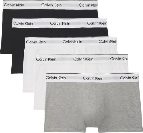 Calvin KleinTrunks 5 - pack5 - Pack Modern Cotton Low - Rise Boxer Trunks, Black/White/GreyBoxers & Briefs