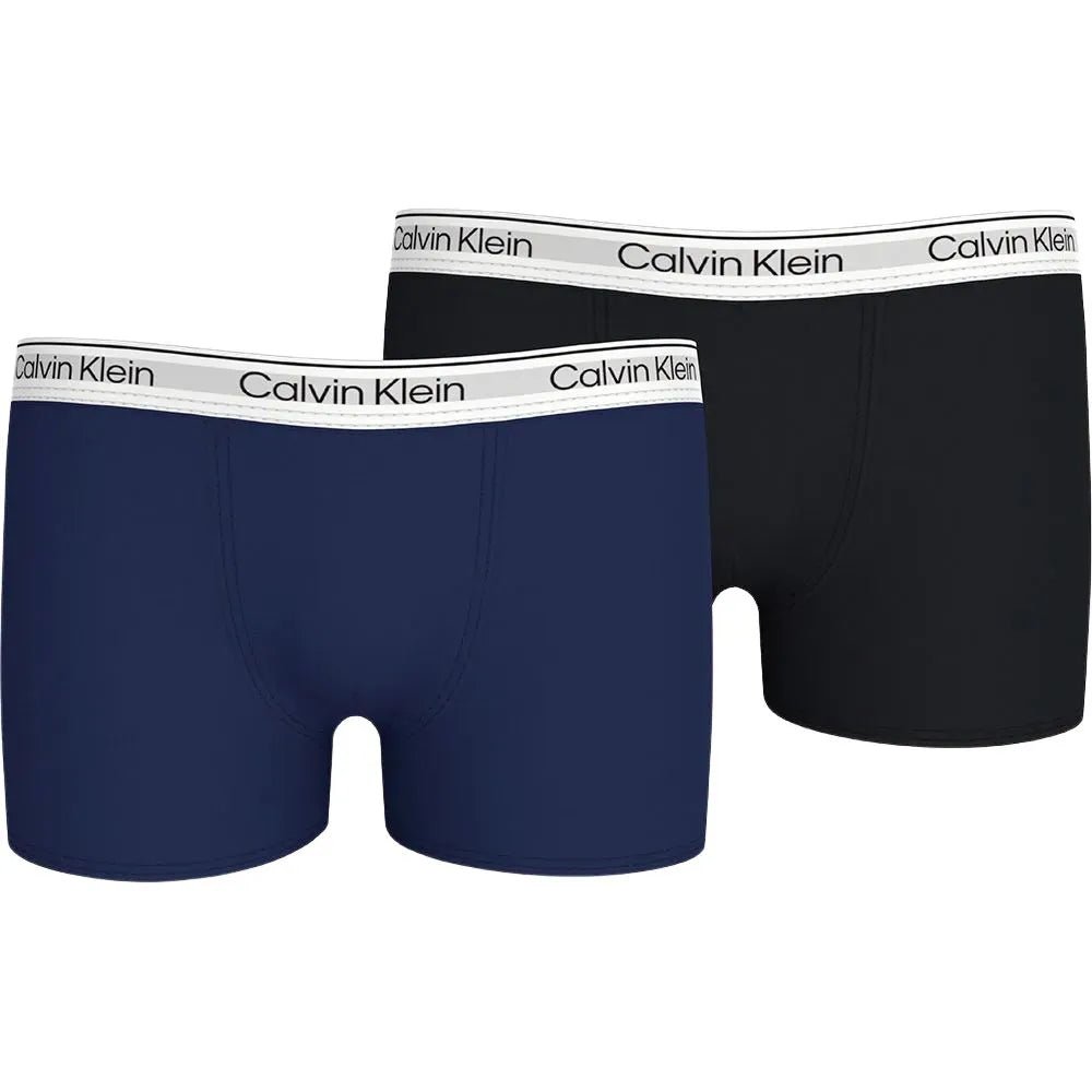 Calvin KleinTrunks 2 - packBoys 2 - Pack Modern Cotton Boxer Trunks, Navy/BlackBoxers & Briefs