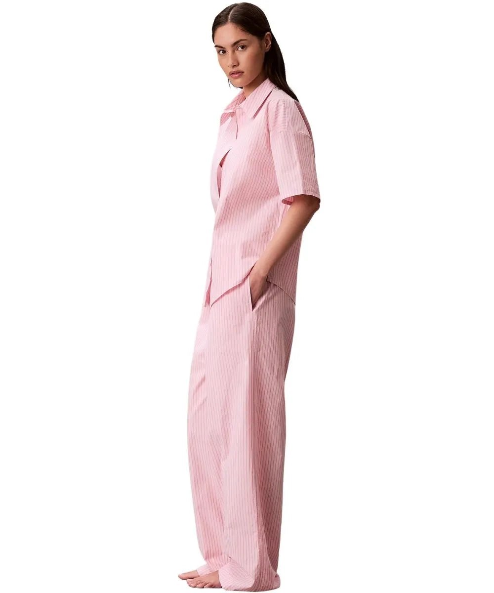 Calvin KleinPyjama SetCotton Poplin Sera Stripe Pyjama Set, Cradle PinkBoxers & Briefs