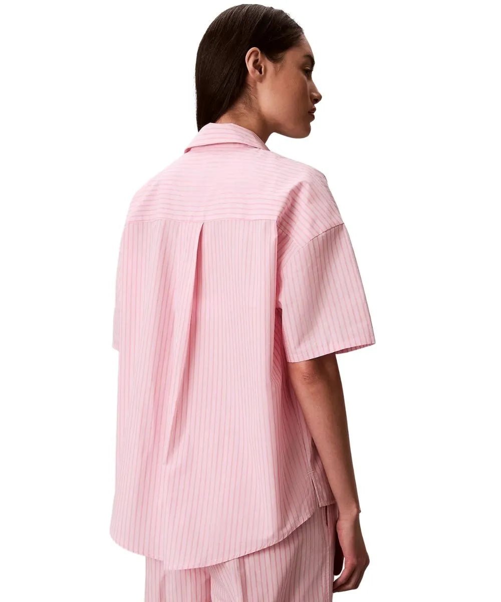 Calvin KleinPyjama SetCotton Poplin Sera Stripe Pyjama Set, Cradle PinkBoxers & Briefs