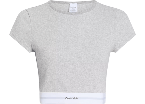 Calvin KleinBraletteCotton Stretch Rib Crop Top, Grey HeatherBoxers & Briefs