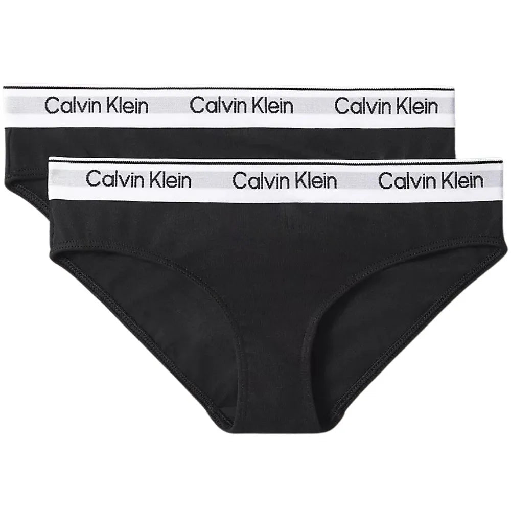 Calvin KleinBriefs 2 - packGirls 2 - Pack Icon Cotton Stretch Bikini Briefs, BlackBoxers & Briefs