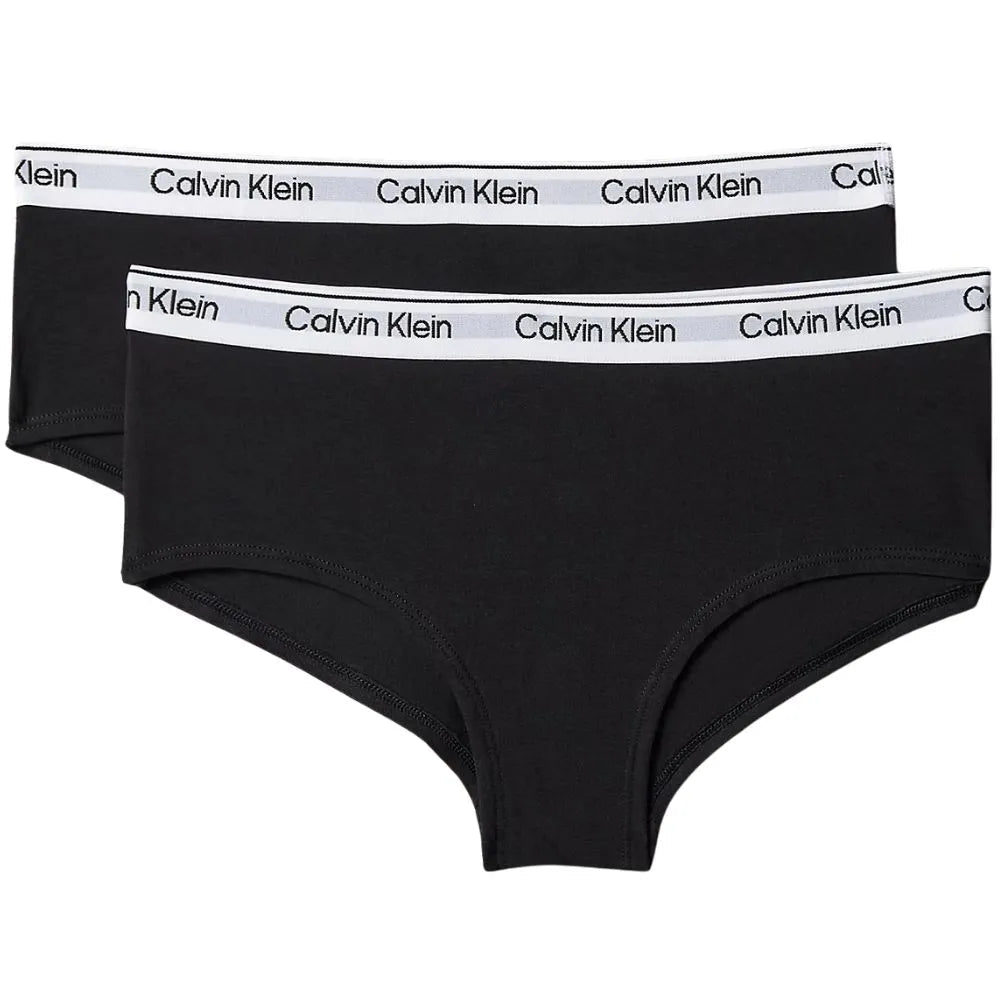 Calvin KleinBoy Shorts 2 - packGirls 2 - Pack Icon Cotton Stretch Boy Shorts, BlackBoxers & Briefs