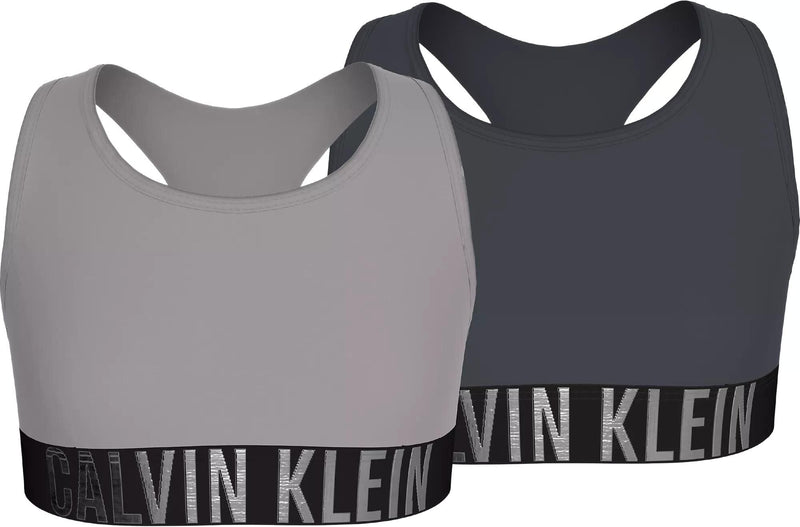 Calvin KleinBralettes 2 - packGirls 2 - Pack Intense Power Bralettes, Ash/Grey w/ silverBoxers - and - Briefs.net
