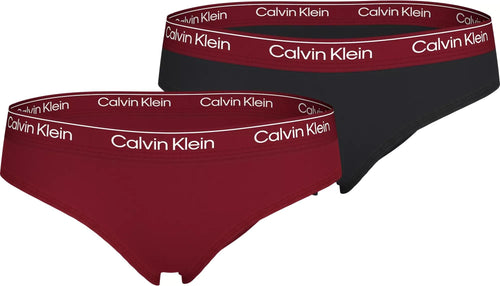 Calvin KleinBriefs 2 - packGirls 2 - Pack Modern Cotton Bikini Briefs, Burgundy/BlackBoxers - and - Briefs.net