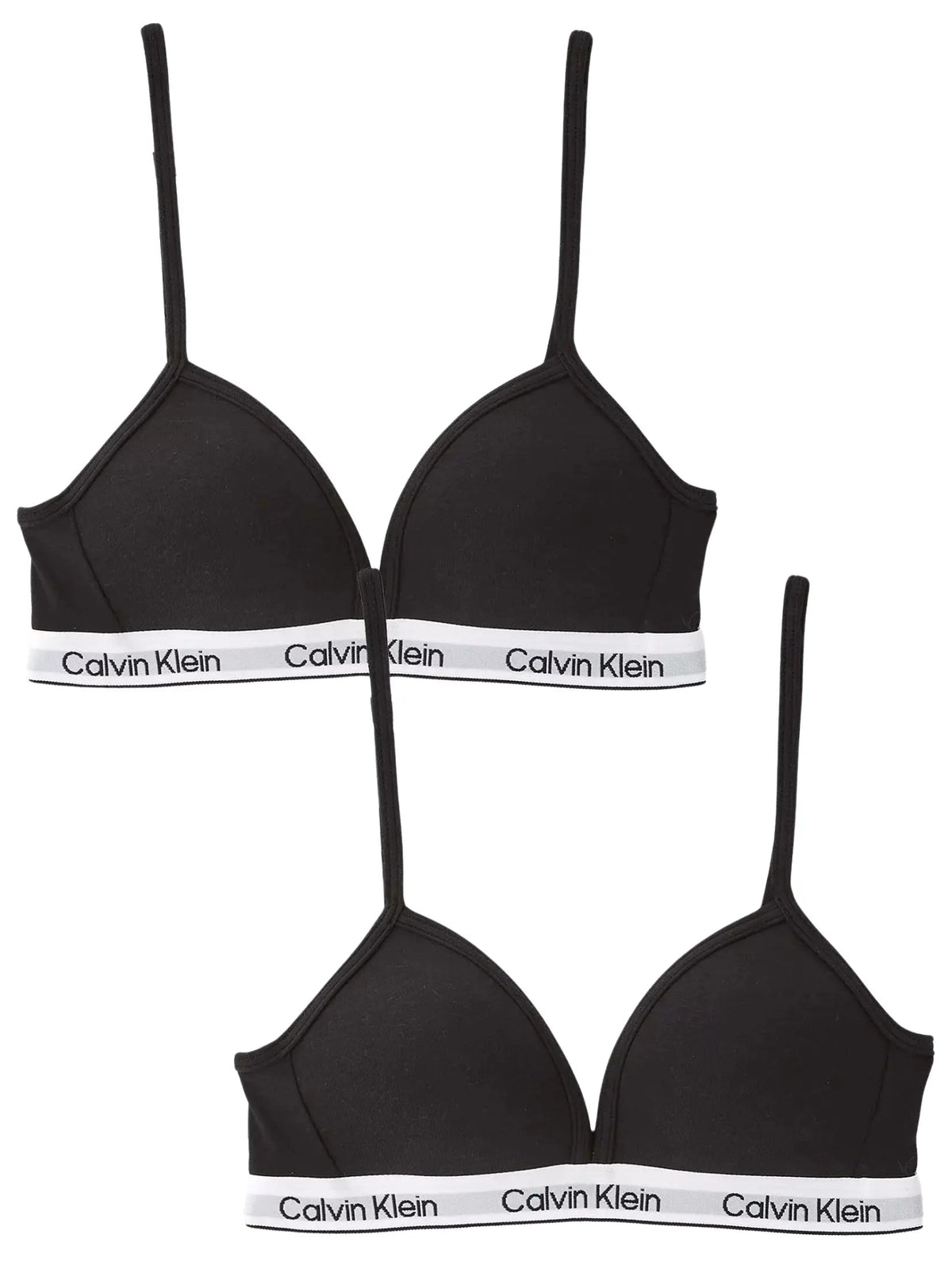 Calvin KleinBralettes 2 - packGirls 2 - Pack Modern Cotton Triangle Bras, BlackBoxers & Briefs