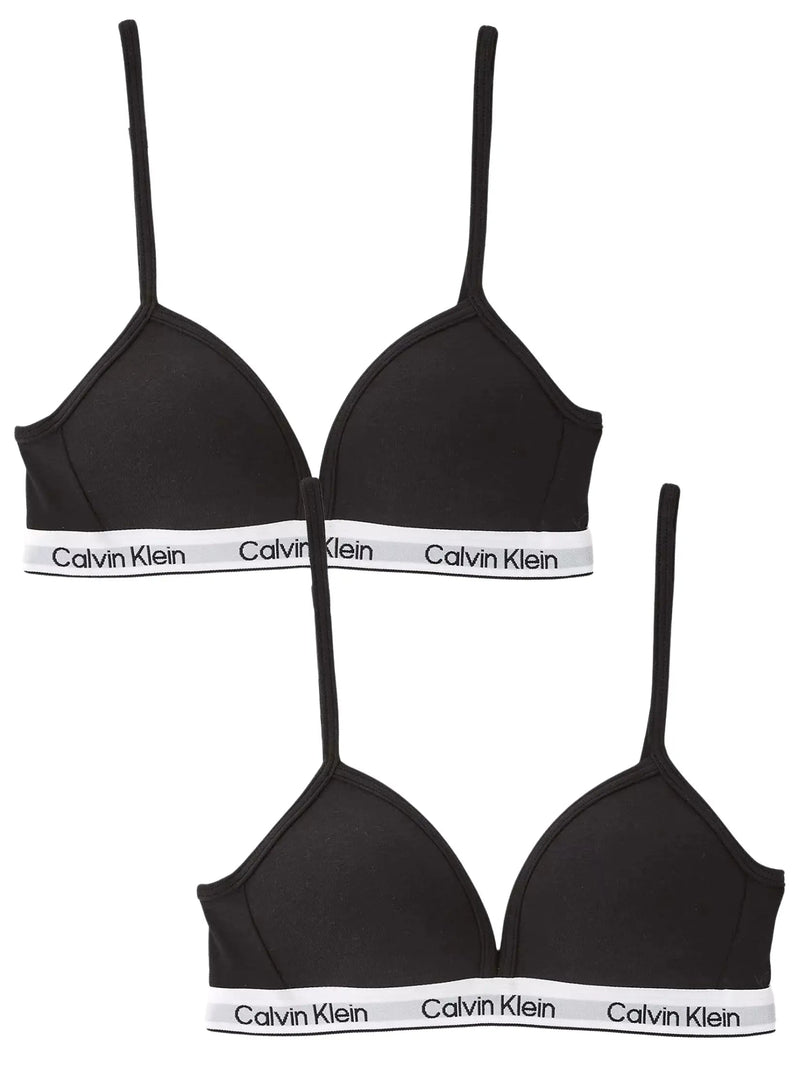 Calvin KleinBralettes 2 - packGirls 2 - Pack Modern Cotton Triangle Bras, BlackBoxers & Briefs