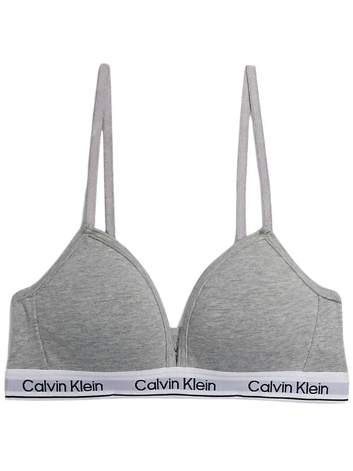 Calvin KleinBraletteGirls Modern Cotton Triangle Bralette, Grey HeatherBoxers - and - Briefs.net