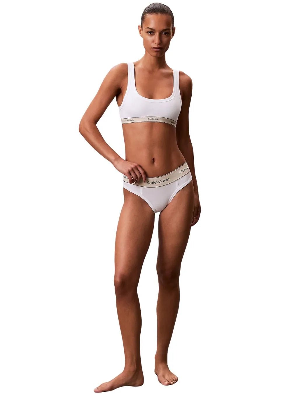 Calvin KleinBraletteHeritage Cotton Unlined Bralette, WhiteBoxers & Briefs