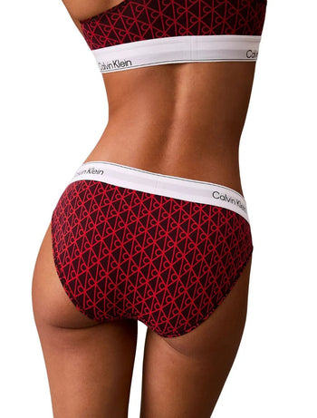 Calvin KleinBriefIcon Cotton Modal Bikini Brief, Dark Berry EmblemBoxers & Briefs