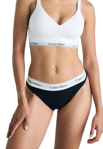 Calvin KleinBriefIcon Cotton Modal High Leg Tanga Brief, BlackBoxers & Briefs