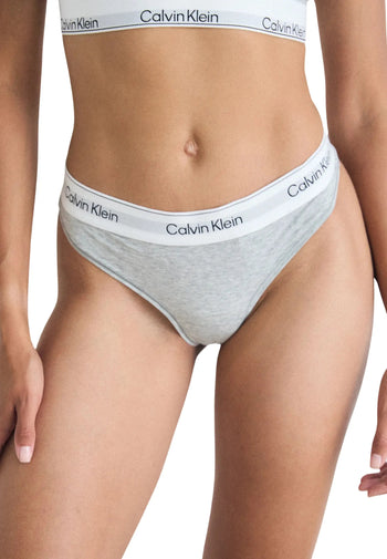 Calvin KleinBriefIcon Cotton Modal High Leg Tanga Brief, Grey HeatherBoxers & Briefs