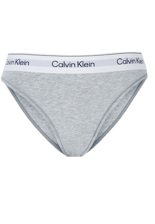 Calvin KleinBriefIcon Cotton Modal High Leg Tanga Brief, Grey HeatherBoxers & Briefs