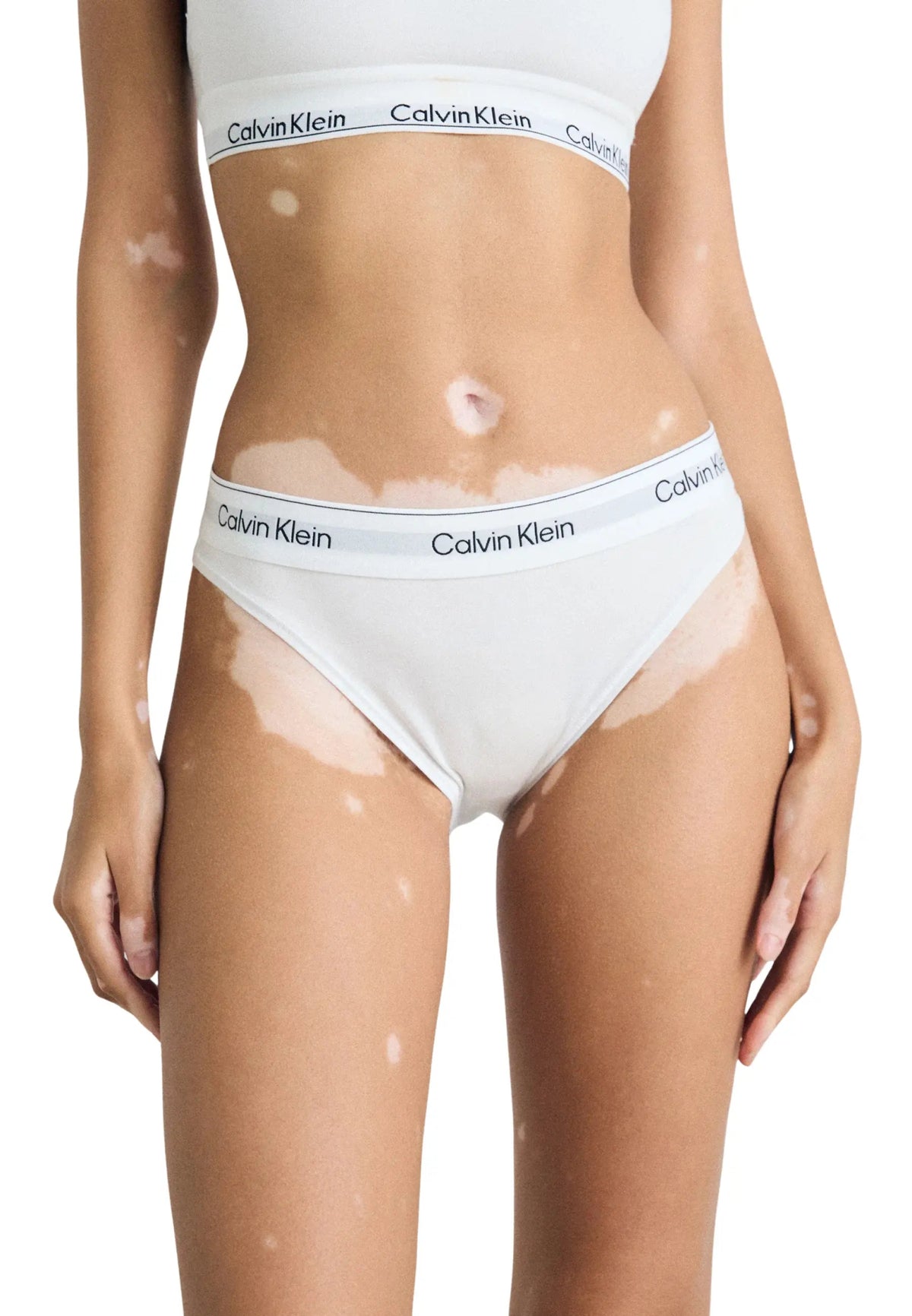 Calvin KleinBriefIcon Cotton Modal High Leg Tanga Brief, WhiteBoxers & Briefs