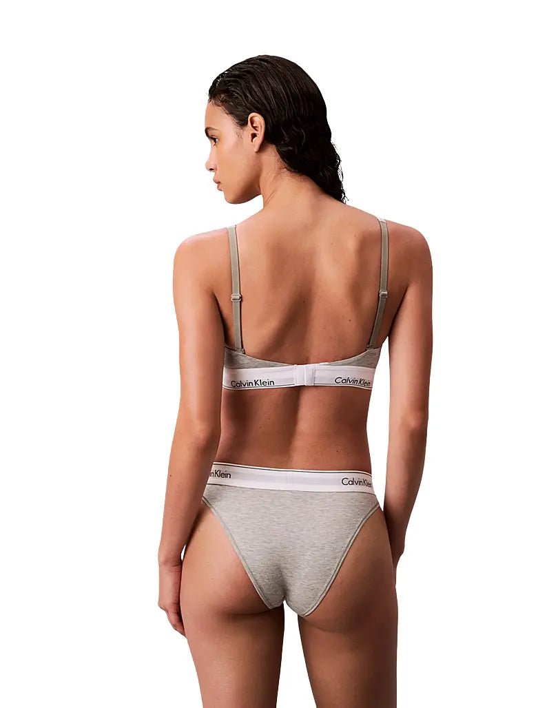 Calvin KleinBraIcon Cotton Modal Lightly Lined Bralette, Grey HeatherBoxers & Briefs