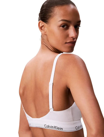 Calvin KleinBraIcon Cotton Modal Lightly Lined Bralette, WhiteBoxers & Briefs