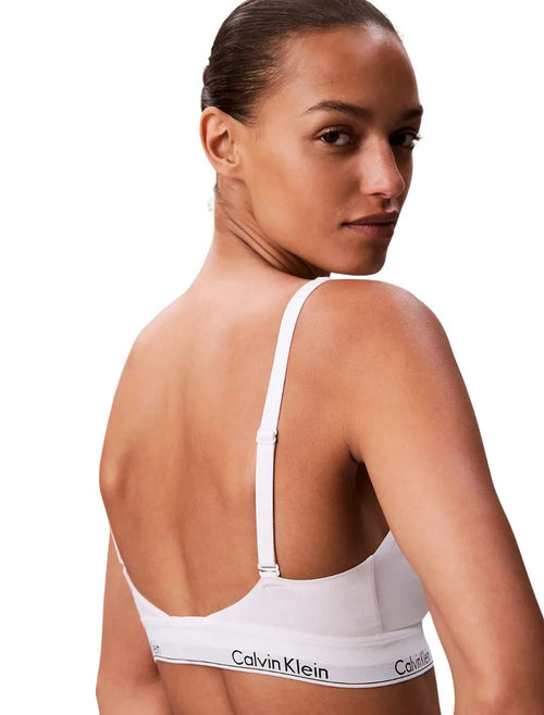 Calvin KleinBraIcon Cotton Modal Lightly Lined Bralette, WhiteBoxers & Briefs