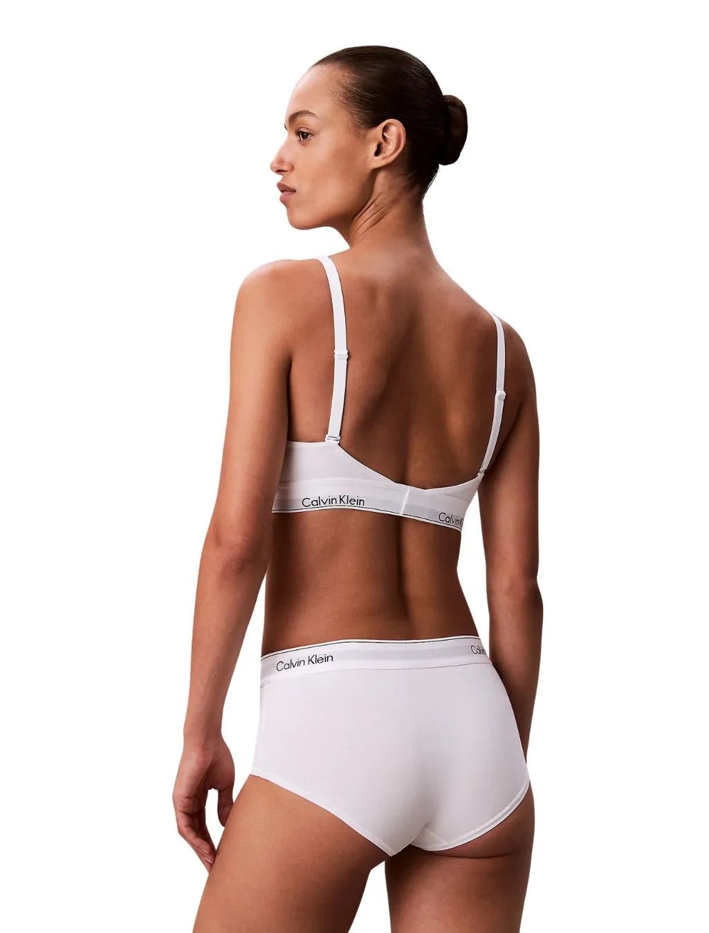 Calvin KleinBraIcon Cotton Modal Lightly Lined Bralette, WhiteBoxers & Briefs